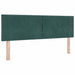 Pat cu arc LED cu saltea Verde închis 140 x 200 cm Catifea - WALTI WALTI