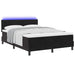 Pat cu arc LED cu benzi LED Negru 160 x 200 cm Catifea - WALTI WALTI