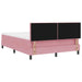 Pat cu arcuri cu headboard Roz 160 x 200 cm Catifea - WALTI WALTI