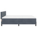 Pat cu arc LED cu headboard Gri închis 180 x 200 cm Catifea - WALTI WALTI