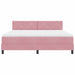Pat cu arc LED cu saltea cu led Roz 180 x 200 cm Catifea - WALTI WALTI