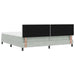 Pat cu arc LED cu benzi LED Gri deschis 200 x 200 cm Catifea - WALTI WALTI