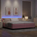 Pat cu arc LED cu benzi LED Roz 200 x 200 cm Catifea - WALTI WALTI