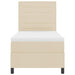 Pat cu arcuri cu saltea cu led Crem 100 x 200 cm țesătură - WALTI WALTI