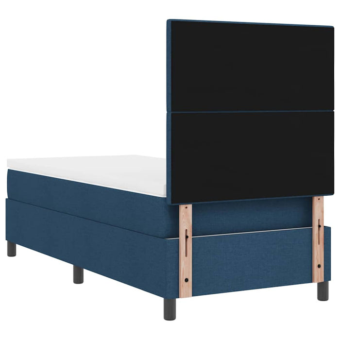 Pat cu arcuri cu benzi LED albastru 90 x 200 cm țesătură - WALTI WALTI