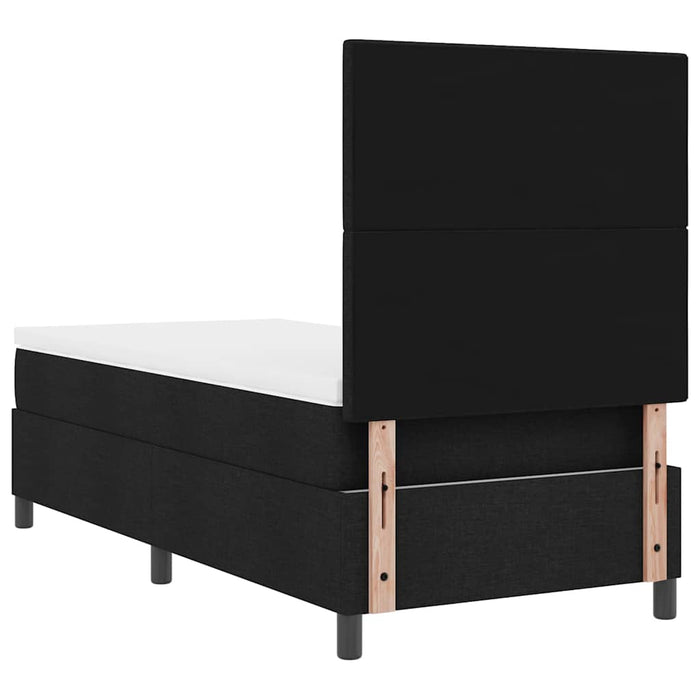 Pat cu arcuri cu benzi LED Negru 100 x 200 cm țesătură - WALTI WALTI
