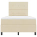 Pat cu arcuri cu saltea cu headboard Crem 120 x 200 cm țesătură - WALTI WALTI