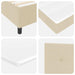 Pat cu arcuri cu saltea cu headboard Crem 160 x 200 cm țesătură - WALTI WALTI