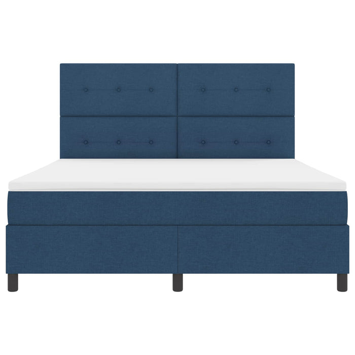 Pat cu arcuri cu benzi LED albastru 180 x 200 cm țesătură - WALTI WALTI