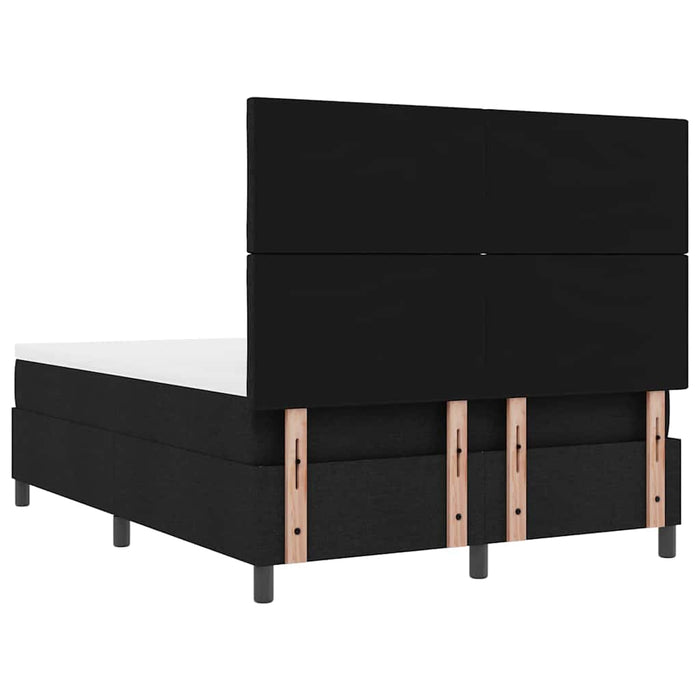 Pat cu arcuri cu benzi LED Negru 140 x 200 cm țesătură WALTI