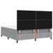 Pat cu arcuri cu benzi LED Gri deschis 180 x 200 cm țesătură - WALTI WALTI