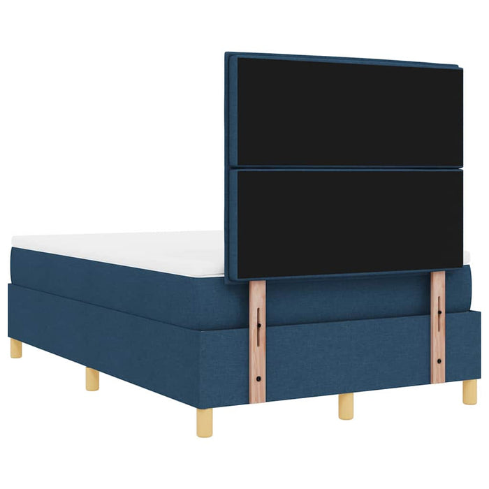Pat cu arc LED cu saltea albastru 120 x 190 cm țesătură - WALTI WALTI