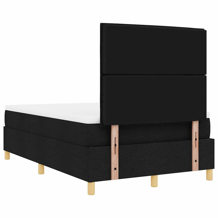Pat cu arc LED cu saltea Negru 120 x 200 cm țesătură - WALTI WALTI