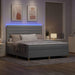 Pat cu arc LED cu headboard Gri deschis 180 x 200 cm țesătură - WALTI WALTI