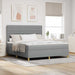 Pat cu arc LED cu headboard Gri deschis 180 x 200 cm țesătură - WALTI WALTI
