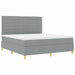 Pat cu arc LED cu headboard Gri deschis 180 x 200 cm țesătură - WALTI WALTI