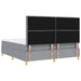 Pat cu arc LED cu headboard Gri deschis 180 x 200 cm țesătură - WALTI WALTI
