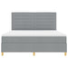Pat cu arc LED cu headboard Gri deschis 180 x 200 cm țesătură - WALTI WALTI