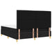 Pat cu arc LED cu saltea Negru 180 x 200 cm țesătură - WALTI WALTI