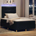 Pat cu arc LED cu headboard Negru 120 x 190 cm țesătură - WALTI WALTI