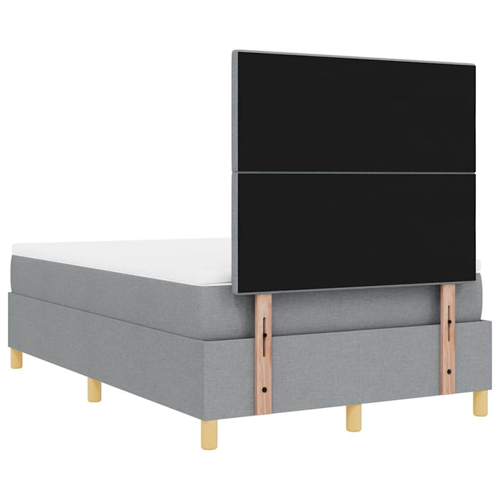 Pat cu arc LED cu headboard Gri deschis 120 x 200 cm țesătură WALTI