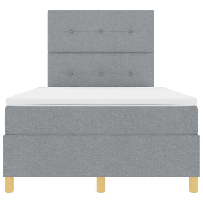 Pat cu arc LED cu headboard Gri deschis 120 x 200 cm țesătură WALTI