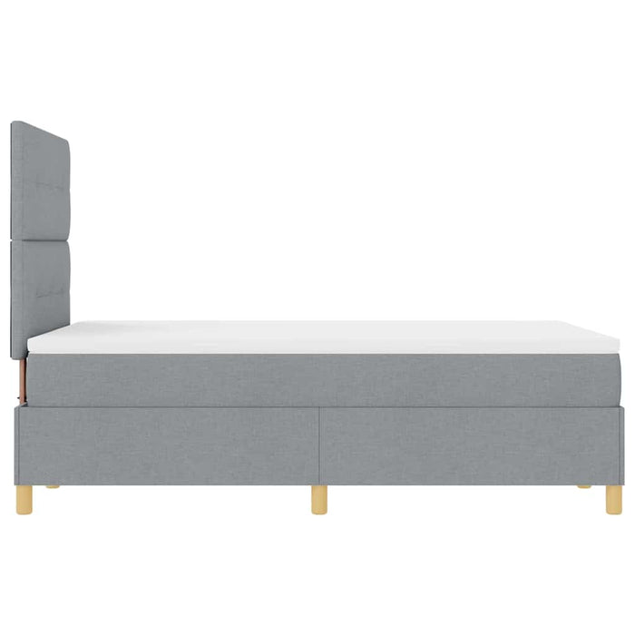 Pat cu arc LED cu headboard Gri deschis 120 x 200 cm țesătură WALTI
