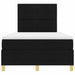 Pat cu arc LED cu headboard Negru 120 x 200 cm țesătură - WALTI WALTI