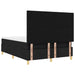Pat cu arc LED cu headboard Negru 140 x 190 cm țesătură - WALTI WALTI