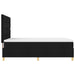 Pat cu arc LED cu headboard Negru 140 x 200 cm țesătură - WALTI WALTI