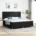 Pat cu arc LED cu headboard Negru 200 x 200 cm țesătură - WALTI WALTI