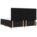 Pat cu arc LED cu headboard Negru 200 x 200 cm țesătură - WALTI WALTI