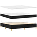 Pat cu arc LED cu headboard Negru 200 x 200 cm țesătură - WALTI WALTI