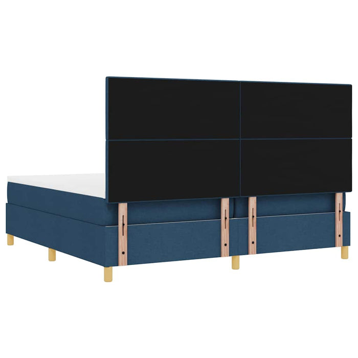Pat cu arc LED cu saltea albastru 200 x 200 cm țesătură - WALTI WALTI