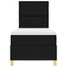 Pat cu arc LED cu headboard Negru 80 x 200 cm țesătură - WALTI WALTI