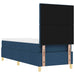 Pat cu arc LED cu headboard albastru 80 x 200 cm țesătură - WALTI WALTI