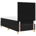 Pat cu arc LED cu headboard Negru 90 x 190 cm țesătură - WALTI WALTI