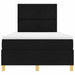Pat cu arc LED cu saltea Negru 120 x 190 cm țesătură - WALTI WALTI