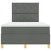 Pat cu arc LED cu headboard Gri închis 120 x 200 cm țesătură - WALTI WALTI