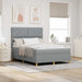 Pat cu arc LED cu headboard Gri deschis 140 x 200 cm țesătură - WALTI WALTI