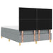 Pat cu arc LED cu headboard Gri deschis 140 x 200 cm țesătură - WALTI WALTI