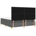 Pat cu arc LED cu headboard Gri închis 180 x 200 cm țesătură - WALTI WALTI