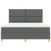 Pat cu arc LED cu headboard Gri închis 180 x 200 cm țesătură - WALTI WALTI