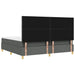 Pat cu arc LED cu headboard Gri închis 200 x 200 cm țesătură - WALTI WALTI