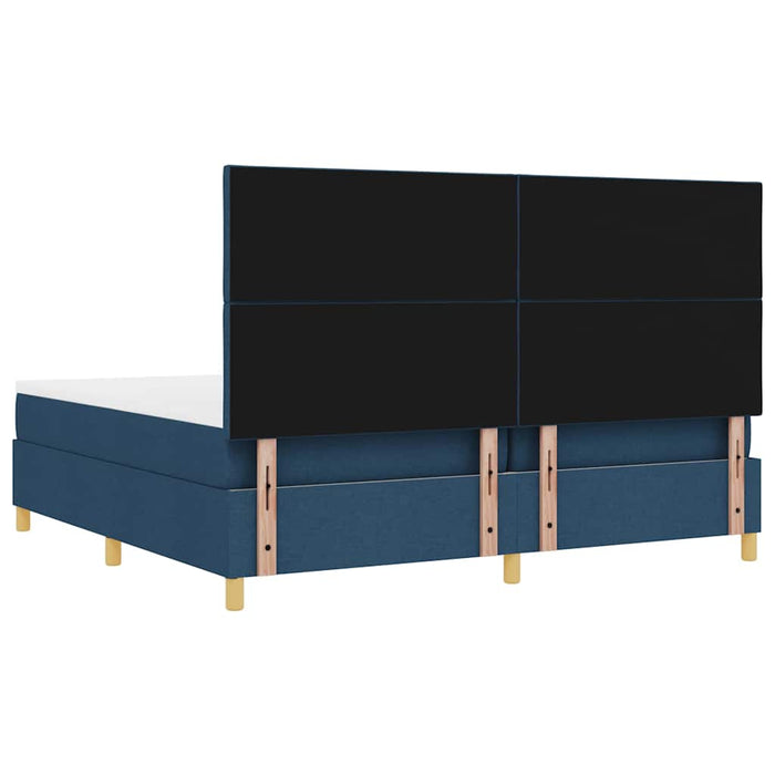 Pat cu arc LED cu saltea albastru 200 x 200 cm țesătură - WALTI WALTI