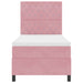 Pat cu arc LED cu saltea cu headboard Roz 90 x 190 cm țesătură - WALTI WALTI