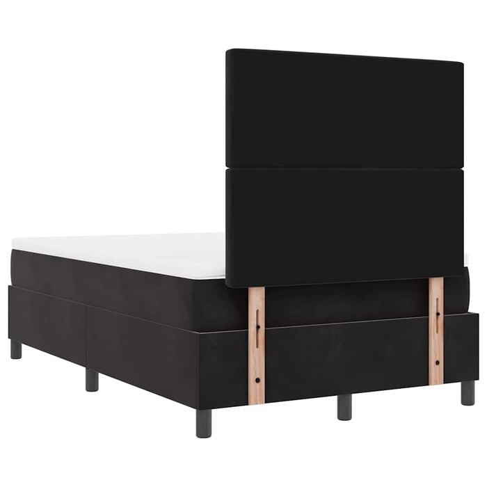 Pat cu arc LED cu saltea Negru 120 x 190 cm Catifea - WALTI WALTI