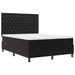 Pat cu arc LED cu saltea Negru 140 x 190 cm Catifea - WALTI WALTI