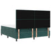 Pat cu arc LED cu saltea Verde închis 180 x 200 cm Catifea - WALTI WALTI