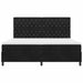 Pat cu arc LED cu saltea Negru 200 x 200 cm Catifea - WALTI WALTI